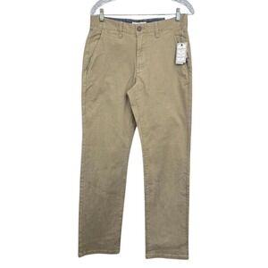 Flag & Anthem Portland Relaxed Mens Khaki Chino Pants 29x32 Stretch Cotton Twill